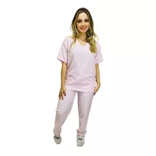 Pijama Cirúrgico Scrub Feminino Enfermagem Bordado Grátis