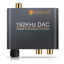 192 Khz Dac Coaxial Óptico P/ Analógico Rca R/l Audio 3.5mm
