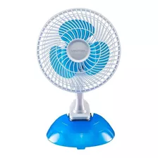 Mini Ventilador De Mesa 20cm 3pás Branco Base/clipe Ventisol