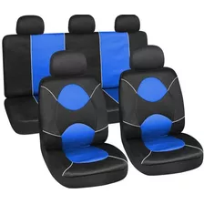 Cubre Asientos Fundas Tela Azul Y Negro Hyundai Porter H100