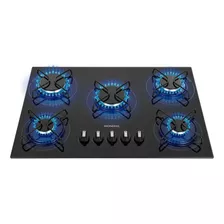 Cooktop Mondial 5 Bocas Ctg-02 Preto/ Inox Bi Volt