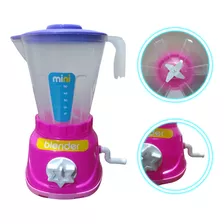 Liquidificador Infantil Brinquedo Manual - Bate De Verdade