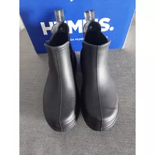 Botas De Lluvia Humms. Modelo Emma/ Negra. Talle 36