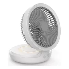 Ventilador Abanico Electrico Plegable Recargable Con Luz Led