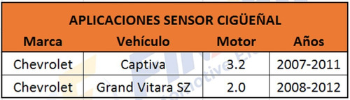 Sensor Cigeal Chevrolet Captiva 3.2 2007 A 2011 Foto 6