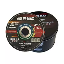 Disco De Corte Metal W-max (by Wurth) 4 1/2 Caja 50 Uds.