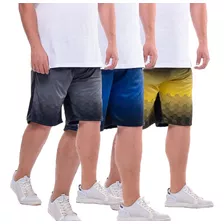 Kit 04 Shorts Elanca Masculino Plus Size Tamanho Especial