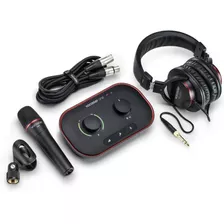 Interfaz De Grabación De Audio Vocaster One Focusrite, Color Negro, 110 V/220 V