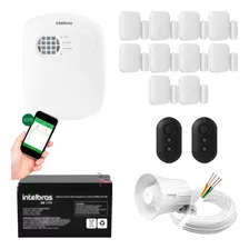 Kit Central Alarme Anm 24net App Celular + 10 Sensores S/fio