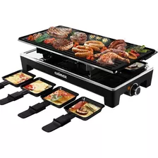 Cusimax Raclette Grill Mesa De Parrilla Electrica Portatil