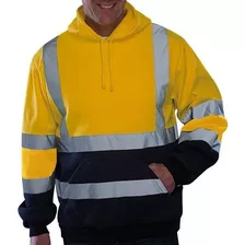 Sudadera Con Capucha Seguridad Alta Visibilidad Para Hombre