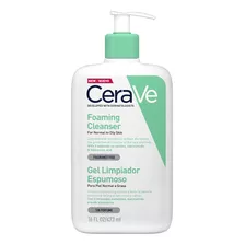 Gel Cerave Limpiador Espumoso Piel Normal A Grasa De 473 Ml 