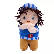 Boneco Boné Azul Rezando Pai Nosso 24cm