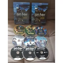 Coleção Bluray 9 Discos Harry Potter Anos 1-7 Frete Gratis 