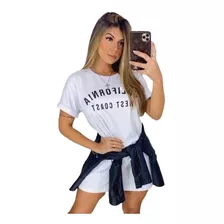 Vestido Camisetão Feminino Blusão Moda Tendência