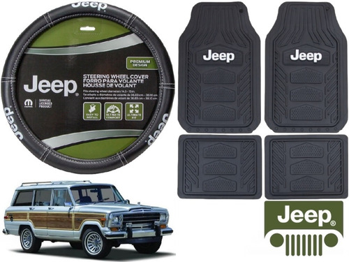 Tapetes 4pz Jeep + Cubrevolante Grand Wagonner 1984 A 1987