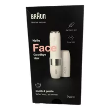Braun Mini Removedor De Pelos Depilação Facial Elétrica Cor Branco