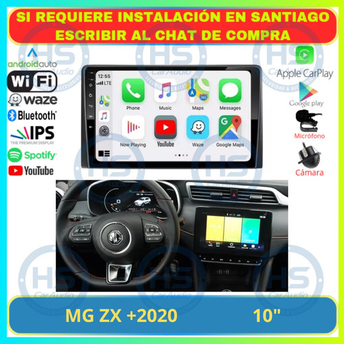 Radio 10 Pulgadas Android Auto Carplay Mg Zx +2020 Foto 2