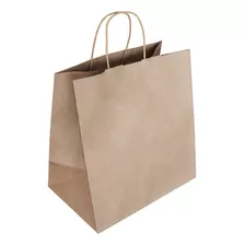 Bolsa Papel Kraft Ecológica Con Asa 48x45x18 Cm Jumbo 30 Pzs