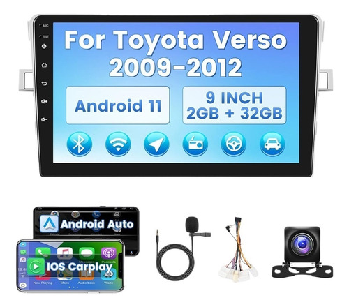 Foto de Estereo Toyota Corolla Verso 2009-2012 Android Carplay 2+32g