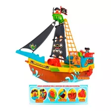 Brinquedo Infantil Barco Pirata Navio Aventura Divertida