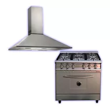 Combo Cocina Saho Jitaku 82cm Ciega + Campana Tst Traful 90