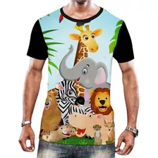 Camiseta Camisa Masculina Safari Tema Infantil Festa Bebê 1