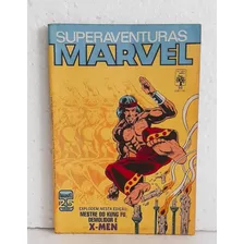 Hq Gibi - Superaventuras Marvel Nº 50 - Explodem Nessa Edição Mestre Do Kung Fu, Demolidor E X-men - Ed. Abril - 1986