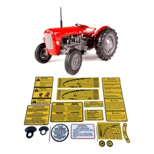 Adesivo Etiqueta Trator Massey Ferguson Mf Máquina Agrícola