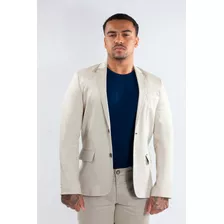 Blazer Slim Sarja Liso Docthos | Areia