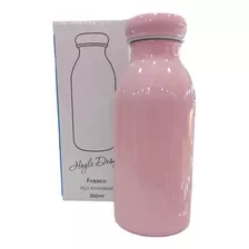  Garrafa Térmica Escolar Crianças Inox Azul Ou Rosa 350ml 