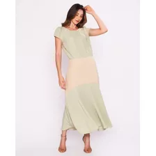 Vestido Midi Em Crepe Anquita