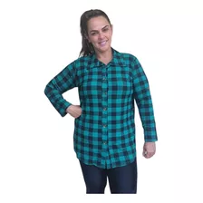 Blusa Xadrez Feminina Viscolaycra Blusão Junina Caipira