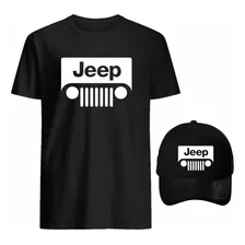 Camiseta Plus Size Jeep Trilha Carro + Boné Exclusivo Kit