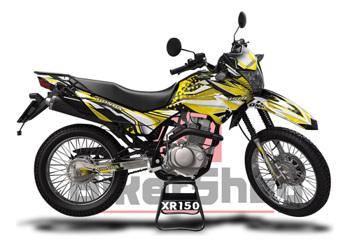 Honda Xr150 Grficos Premium Wrapp + Reflejante De Rines Foto 4