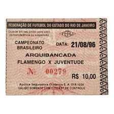 Ingresso Flamengo X Juventude Camp. Brasileiro 21/08/1996