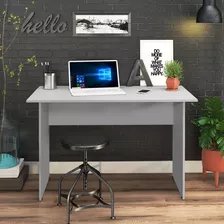 Mesa Escrivaninha 90cm Home Office Escritório Cinza