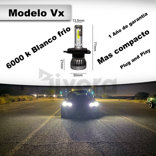 Vx Led Xenon Compacto Baja Lexus Ls400 2000 V. Halogen 9006 Foto 2