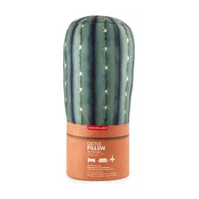 Kikkerland Cactus Plant - Reposacabezas De Felpa Suave Para 