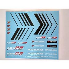 Water Slide Decal Advan P/ Miniaturas 1/64