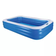 Piscina Inflável Retangular Pvc 180 X 140 Cm 540 Litros Vg+