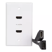 Placa De Pared Hdmi | Doble Salida Hdmi 2.1 Ul Listada ...