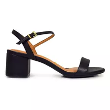 Sandalias Taco Plataforma 6cm Mujer Cuero Sintético Vizzano