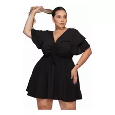 Macaquinho Vestidinho Plus Size Feminino Ciganinha Festa 24h