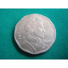 Moneda Chilena De 50 Pesos Con Falla De Acuñación C H I I E