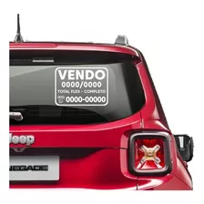 Adesivo Para Carro Vende-se - Adesivo Recortado 2 Unidades