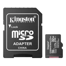 Microsd Kingston 32gb Microsdxc Canvasselect Read 100mb A1 