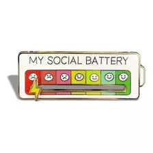 Pin My Social Battery, Pin Interactivo De Batería Social