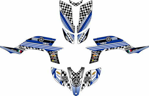 Personalizacion Yamaha Raptor Yfz 450 Sticker Calcas Foto 6