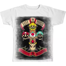 Camisa Camiseta Iron Maiden Rock Super Mario Bros Meme 01